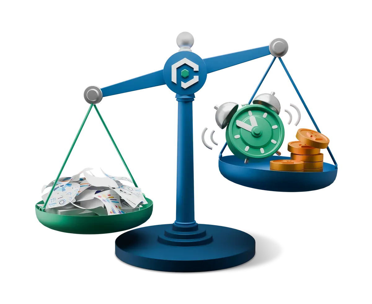 3D illustration of ISMS documentation